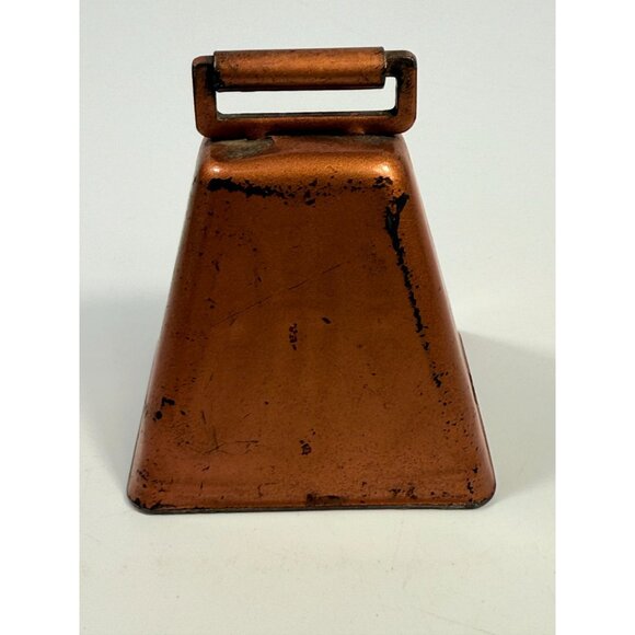 Cowbell Bevin Bell Copper Cowbell With Handle East Hampton CT | Vintage cow bell - Picture 8 of 14